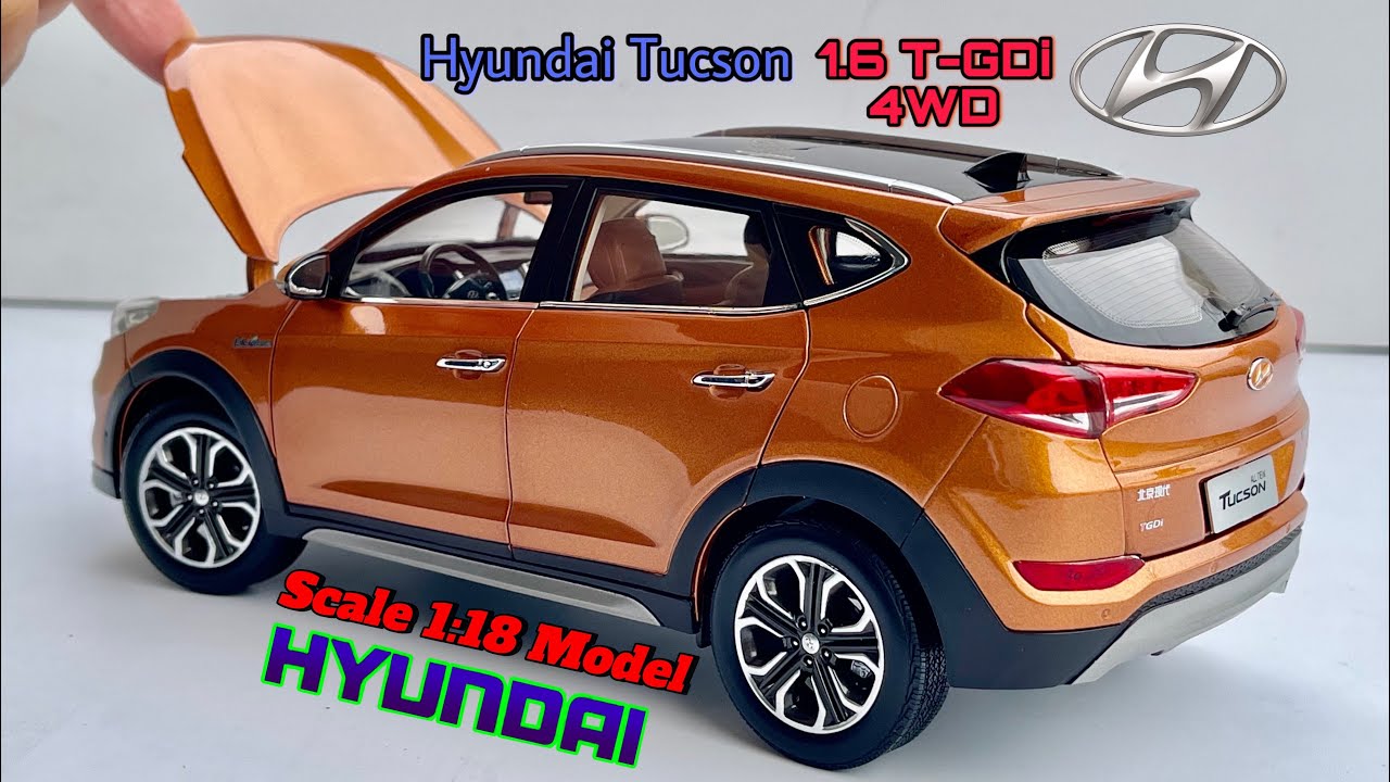 [Review] Mô Hình Xe Beijing-Hyundai Tucson (TL) 1.6 T-GDi 4WD 2015 1:18 Dealer Paudi