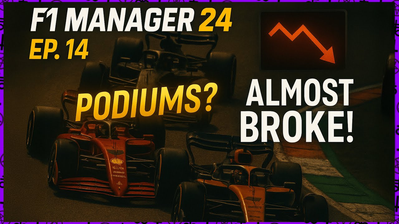 Broke but Brilliant! | F1 Manager 24 Ep.14 – Podiums, Upgrades & Financial Chaos!