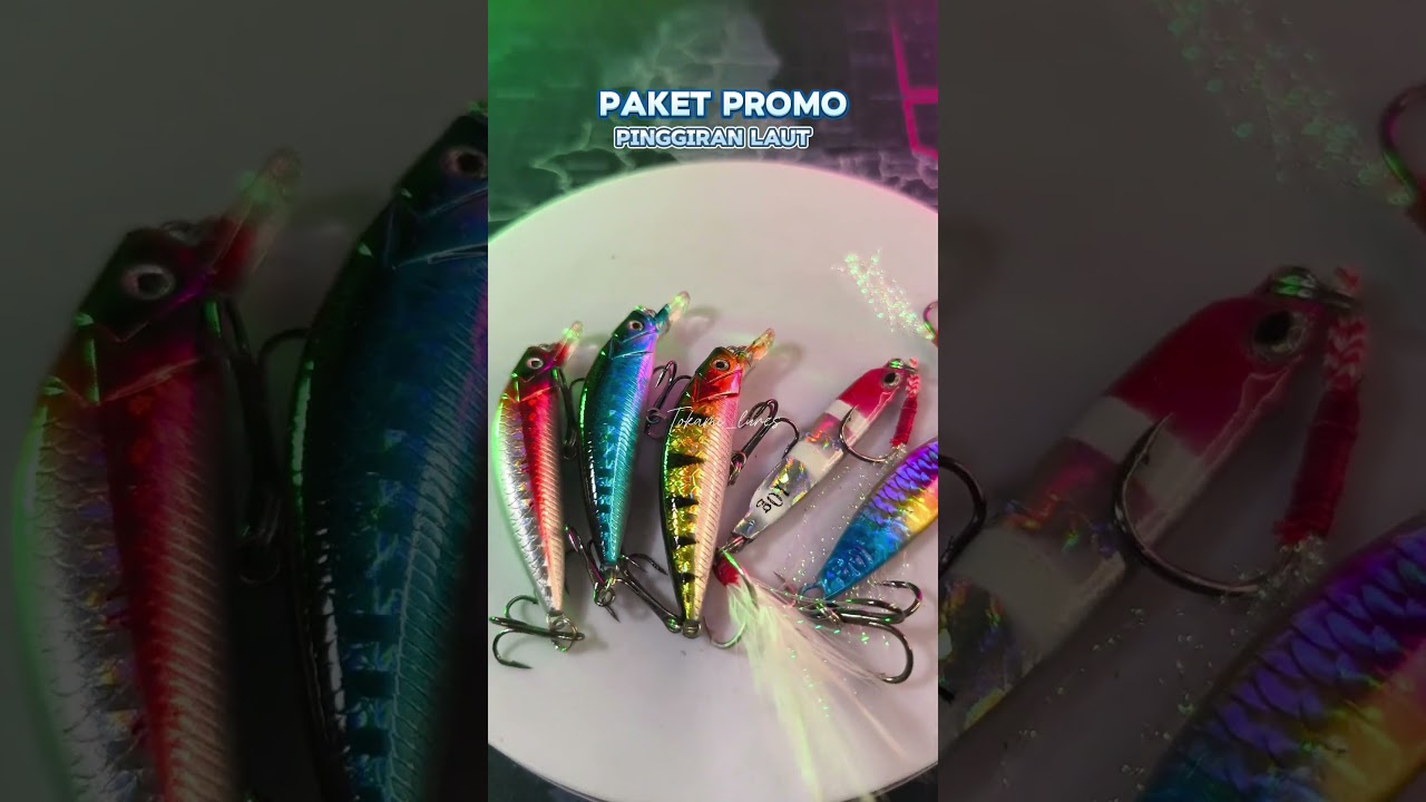 Paketan umpan pinggiran laut #microjig10gram #minnow6gram #umpanpinggiran  #umpanmancing