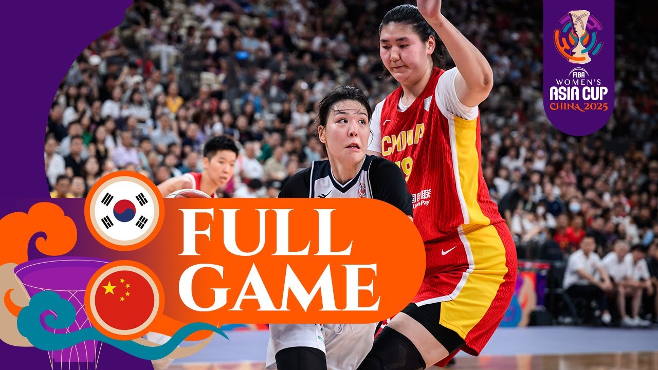Korea v China | Full Basketball Game | FIBA Women's Asia Cup 2025-Division A