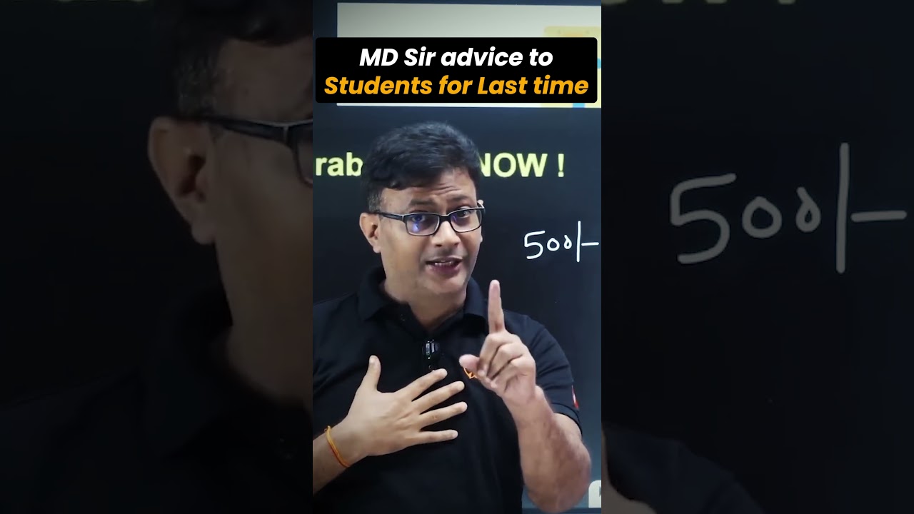 MD Sir advice to Students for Last time #ytshorts #reneet2026 #reneet #mdsir #sankalpneet
