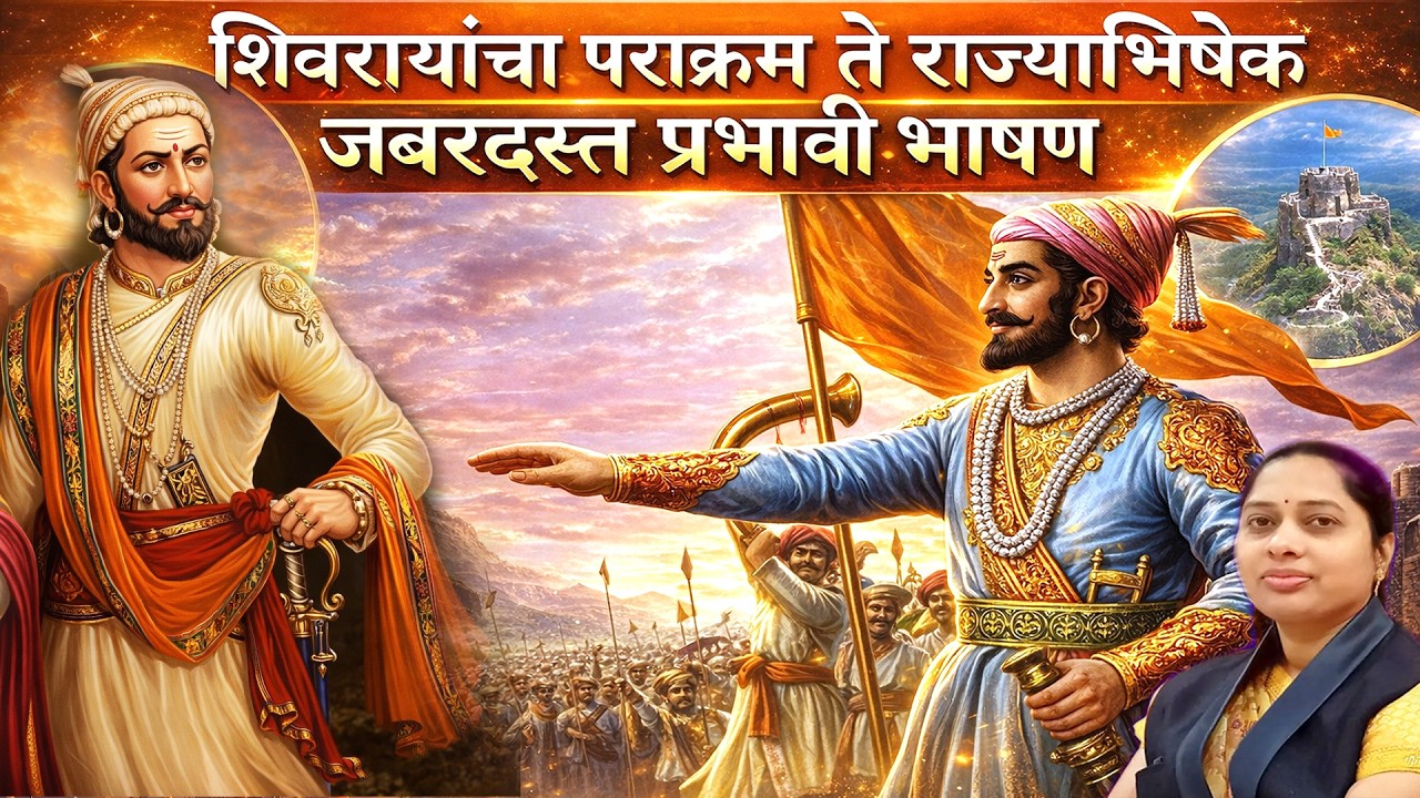 शिवरायांचा पराक्रम ते राज्याभिषेक| जबरदस्त मराठी भाषण|Powerful Speech on Chhatrapati Shivaji Maharaj