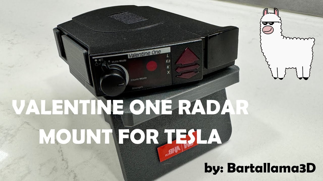 Radar Holders for Tesla and C8 Corvette - Precision Fit, Non-Permanent Install with Cable Clips