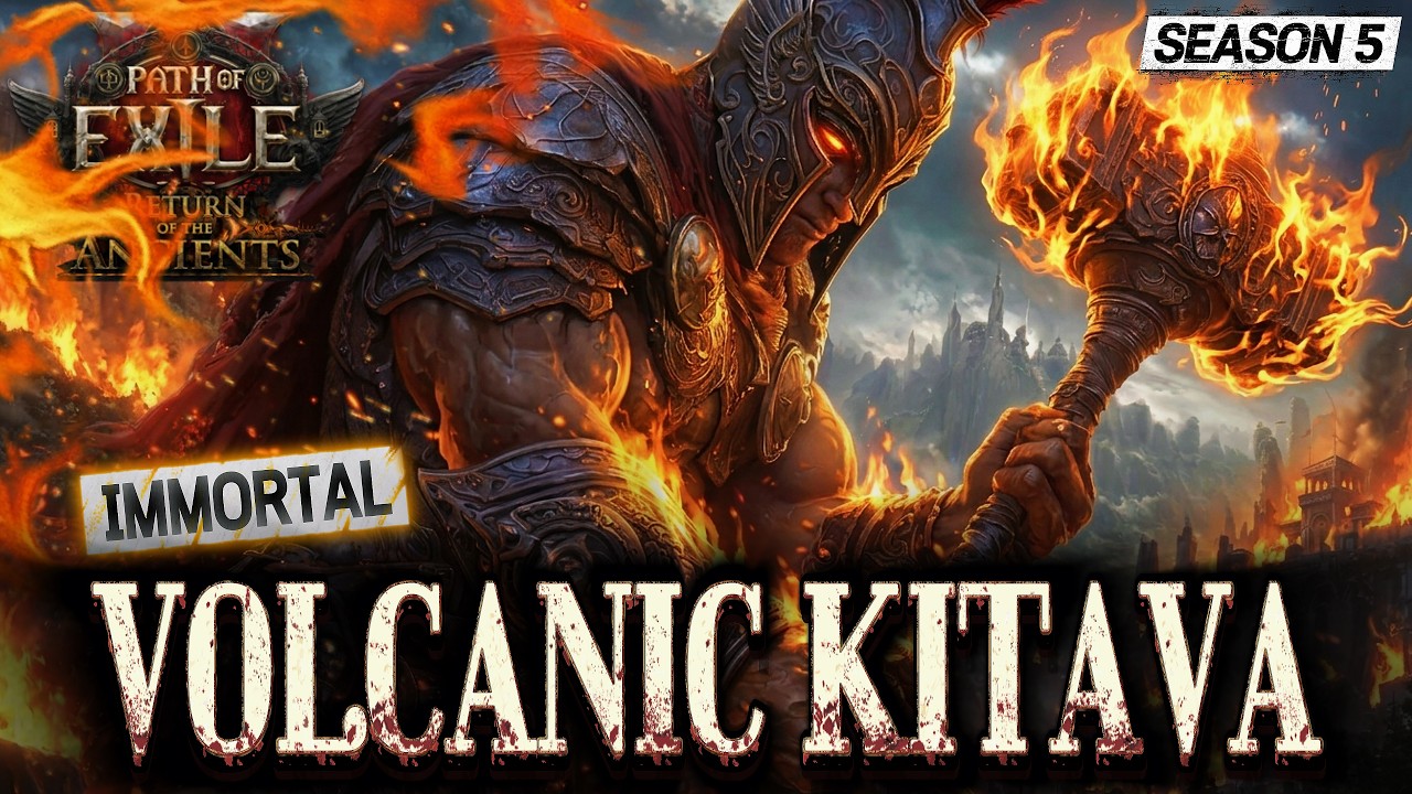 [0.5] PoE 2 IMMORTAL VOLCANIC KITAVA | Arbiter of Divinity(82) | Warrior Build | Path of exile 2