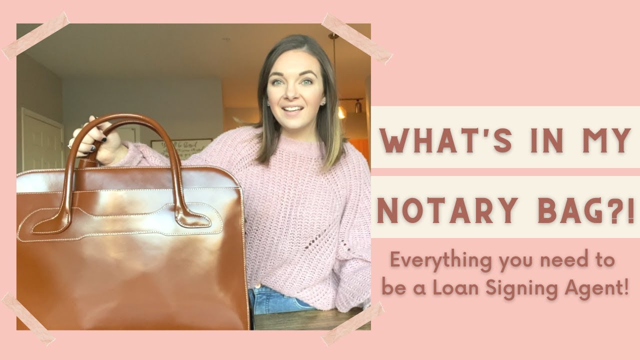 What's in my Notary Bag? Every supply you need to bring along for loan signing agent career.