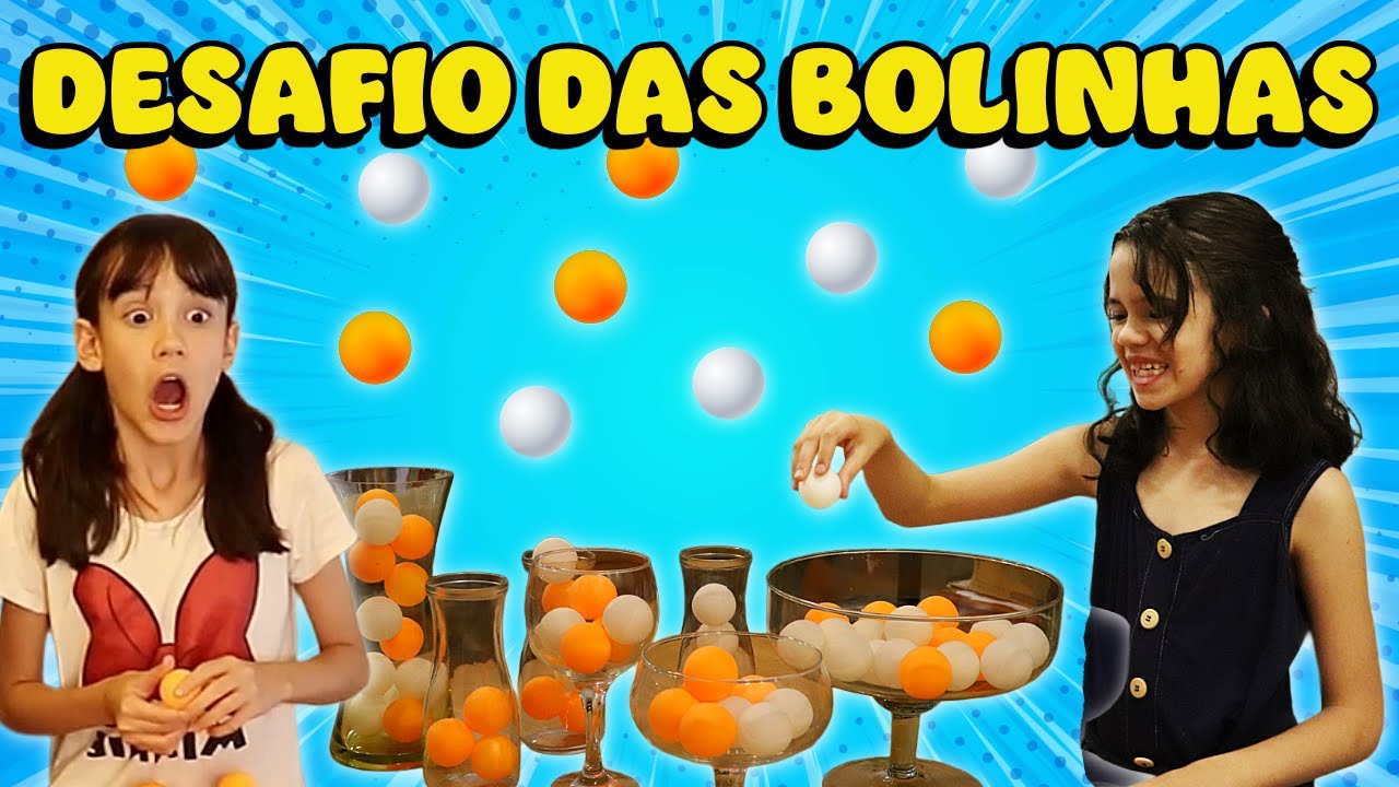 QUEM ACERTA MAIS? 🟠⚪ Desafio das Bolinhas com Beatriz e Ana Luísa