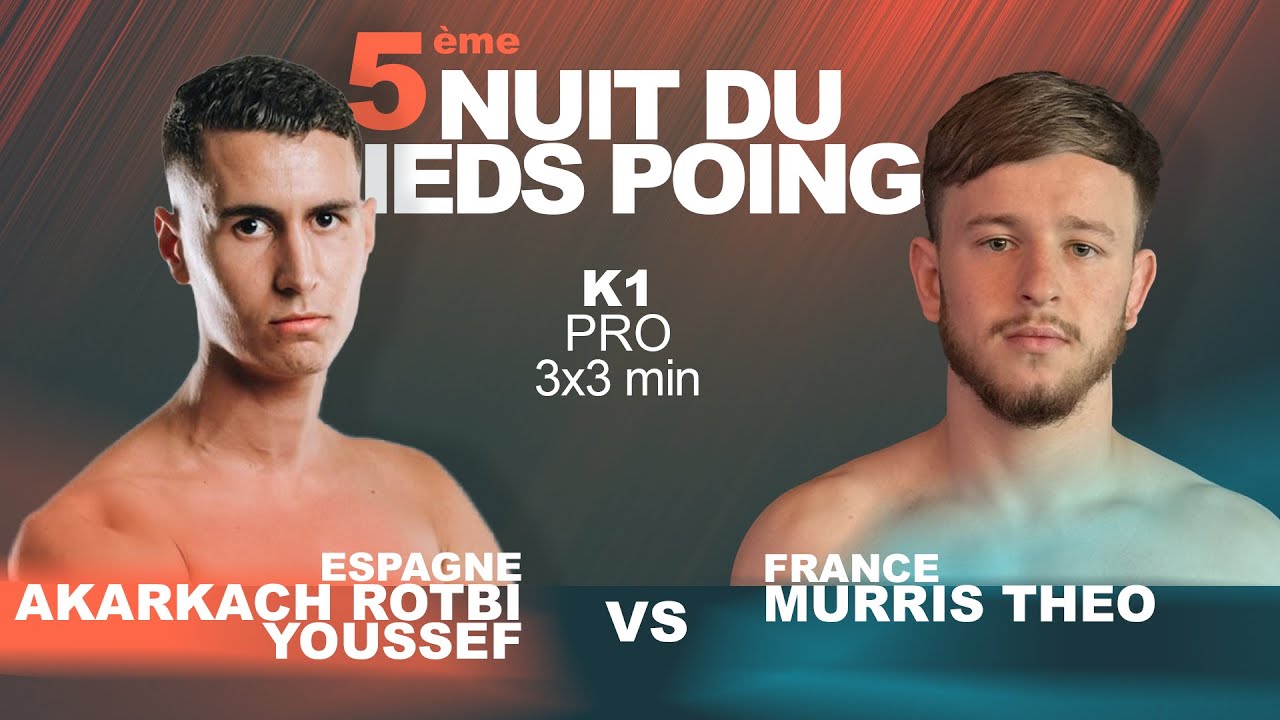 Theo MURRIS vs Youssef AKARKACH By @vxstv #nuit_du_pied_poing