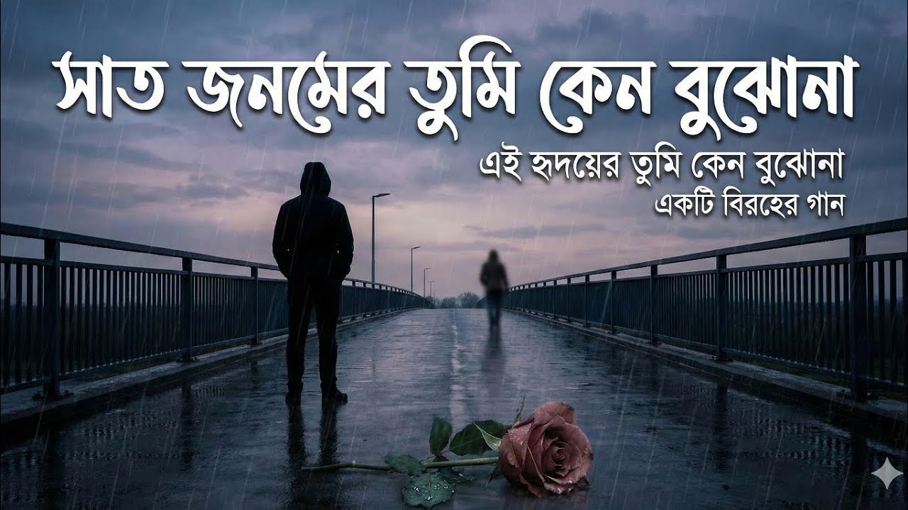 এটা একটা নতুন গান গানটি ভালো লাগলে একটা লাইক একটা কমেন্ট করে পাশে থাকবেন  সাত জনমের তুমি কেন বুঝোনা 