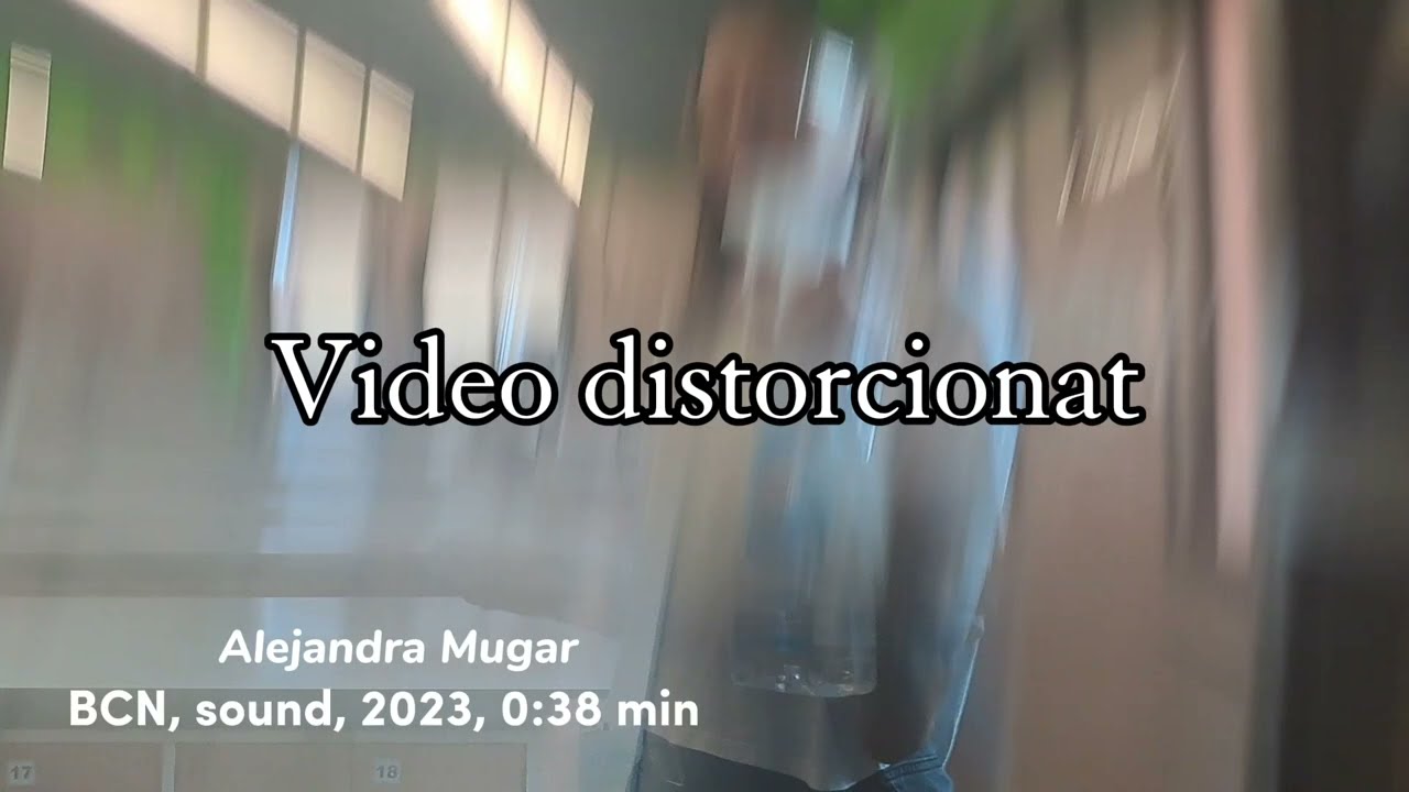 A trav&eacute;s del vidre distorsionat