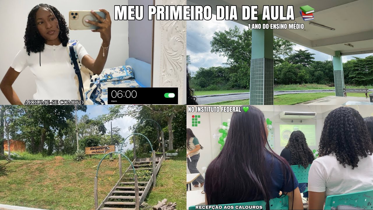 MEU PRIMEIRO DIA DE AULA| 1 ANO DO ENSINO MÉDIO 💚📚