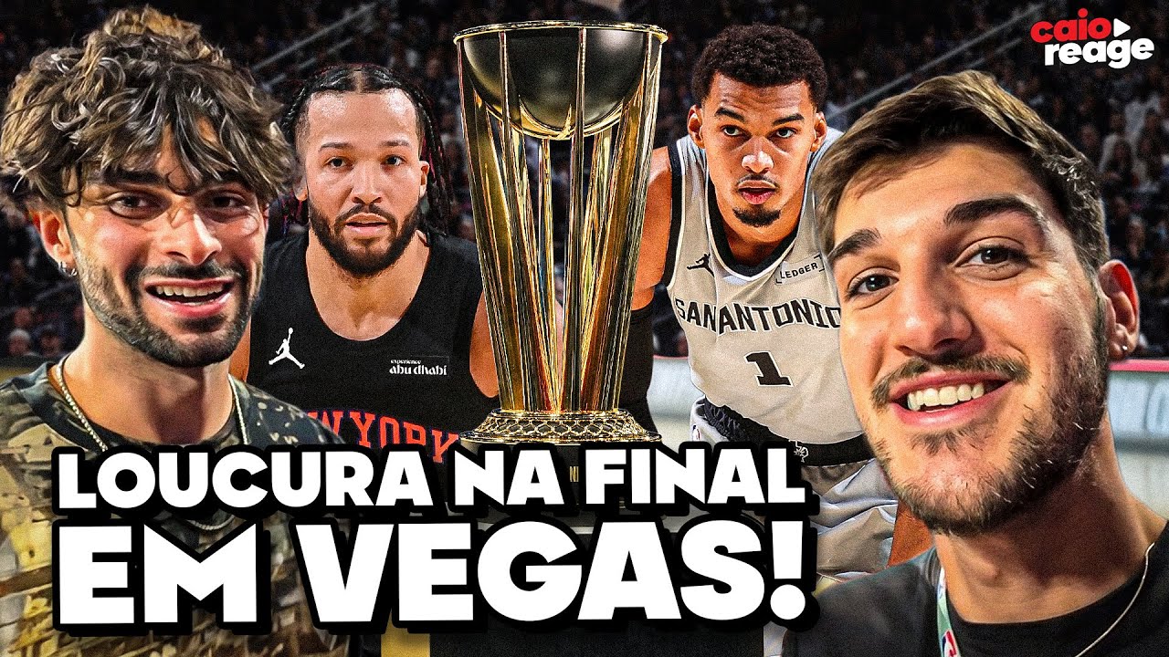 VLOG na FINAL da NBA CUP em LAS VEGAS | Caio Reage ft. Felipe Motta