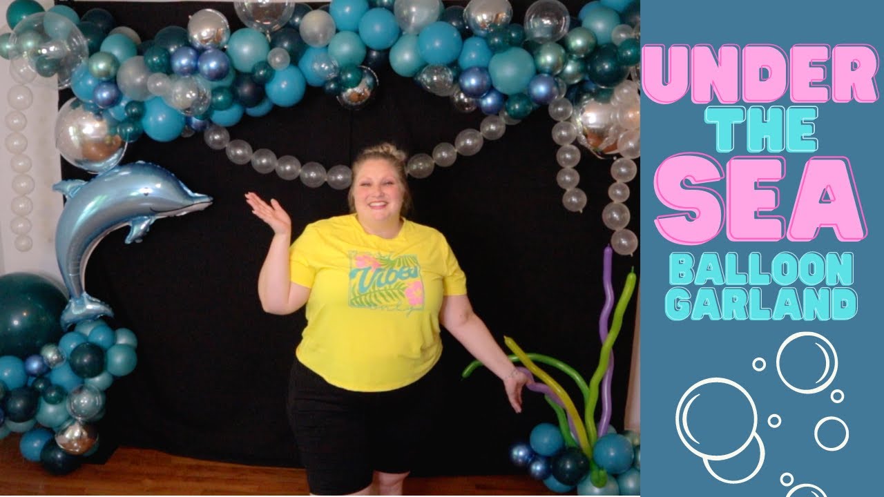 Under the Sea Balloon Garland Tutorial | How to Make a Balloon Garland