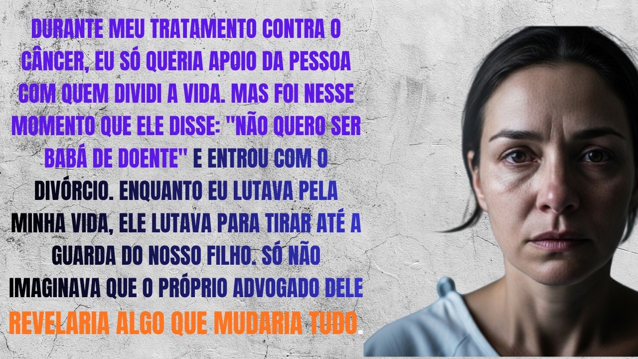 Enquanto eu lutava contra um câncer, meu marido entrou com o divórcio  Mas o advogado dele revel