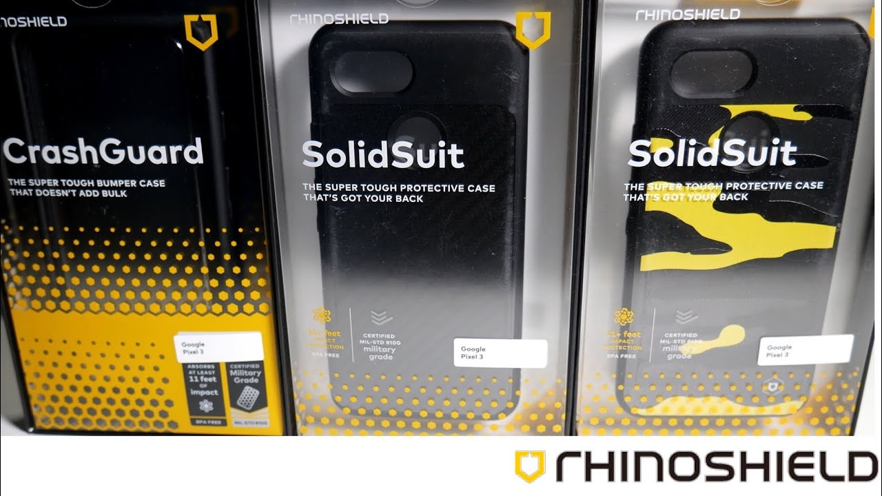 Чехлы Rhinoshield Solid Suit и Crash Guard для Google Pixel 3! Король защиты от падений?