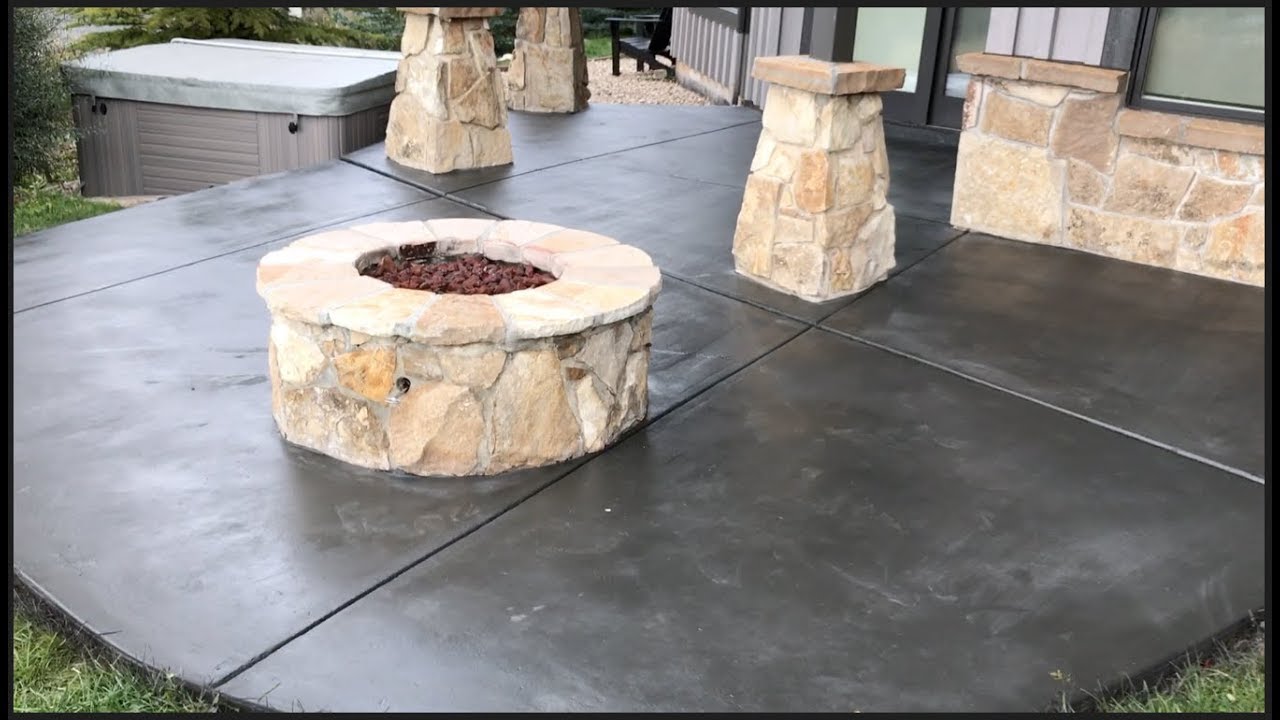 Solid Color Staining Concrete