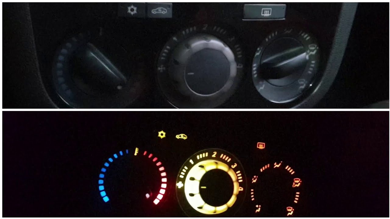 How to replace HVAC dashboard bulbs on 
