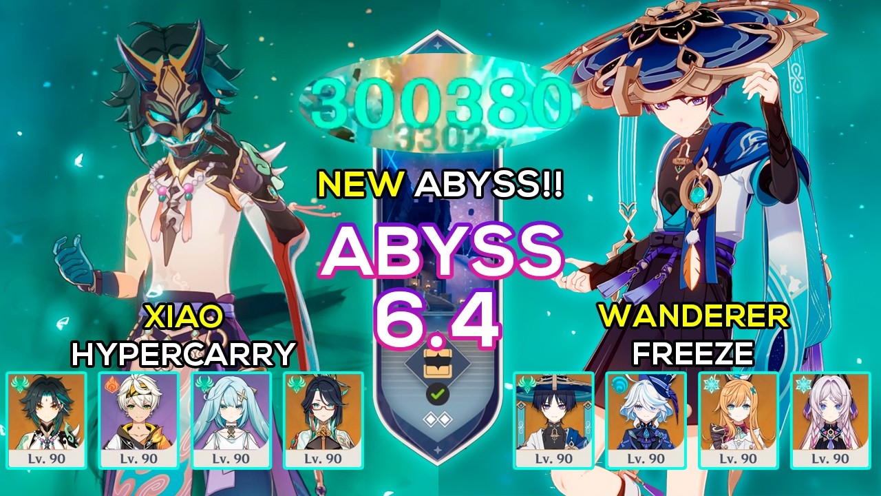 [NEW] C0 Xiao Hypercarry & C0 Wanderer Freeze | New Spiral Abyss 6.4 | Genshin Impact