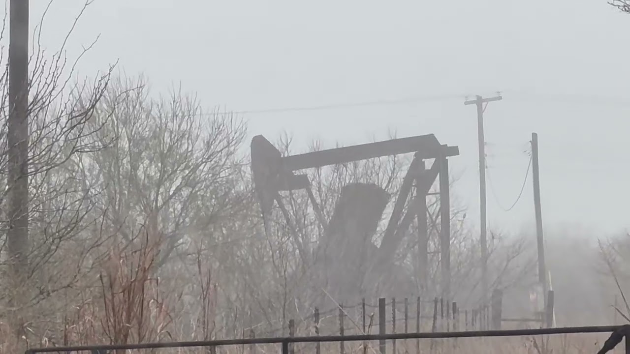 CInematic Stock Video Footage Of A Working Oil Rig, For Film Use