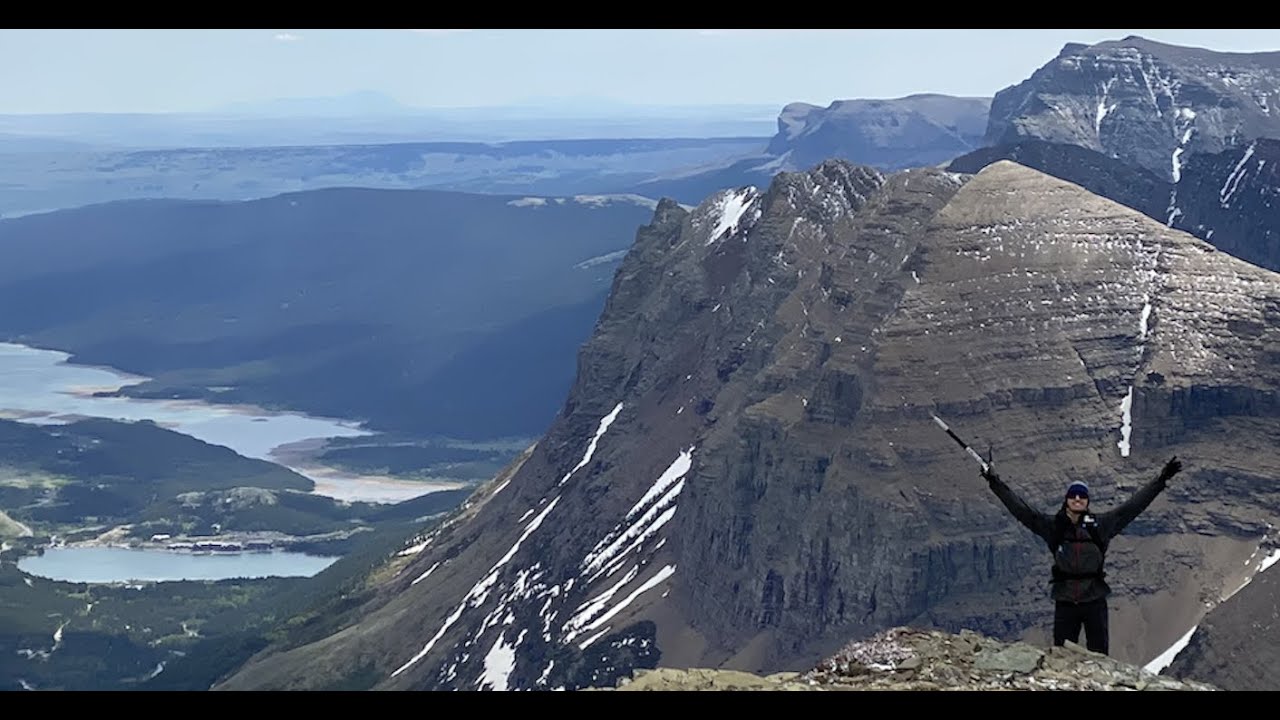 Bike/Hike/Glissade: Swiftcurrent Mt in Glacier NP, MT