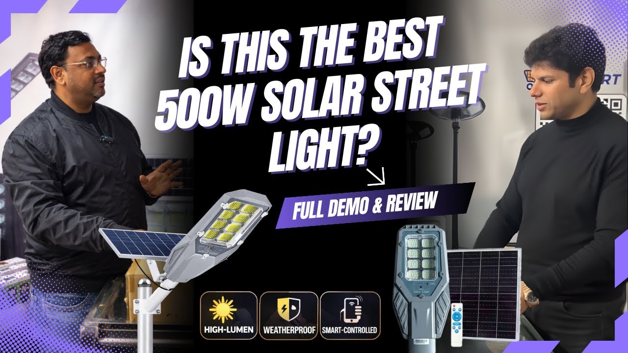 Is This the Best 500W Solar Street Light? | Solar HAWK Full Review & Demo
