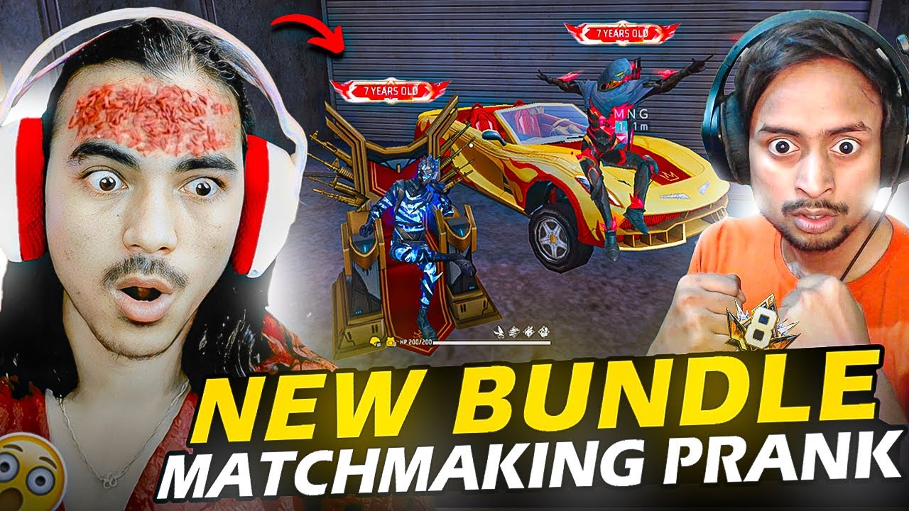 New Bundle prank on angry streamer on Lonewolf😱 he got angry - Garena freefire