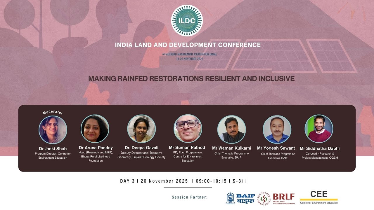 Session Code 311- Making Rainfed Restorations Resilient and Inclusive