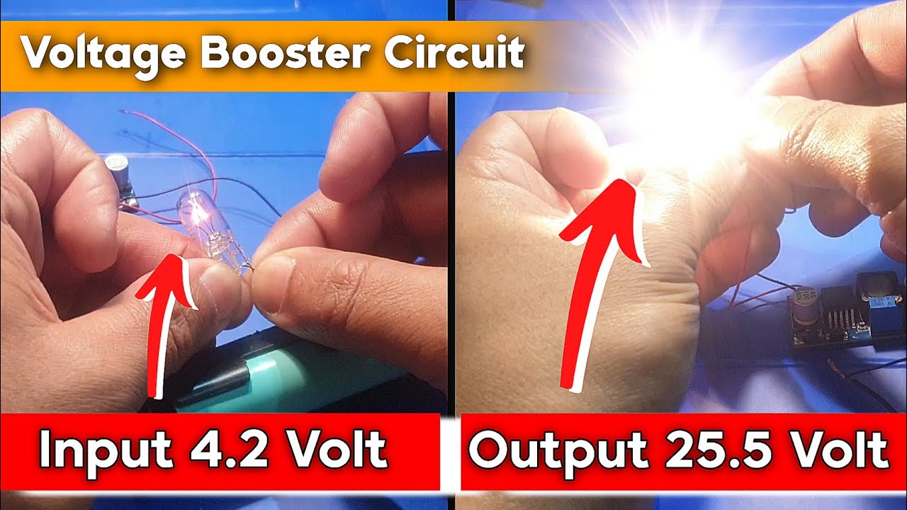 DC to dc stepup voltage booster circuit working