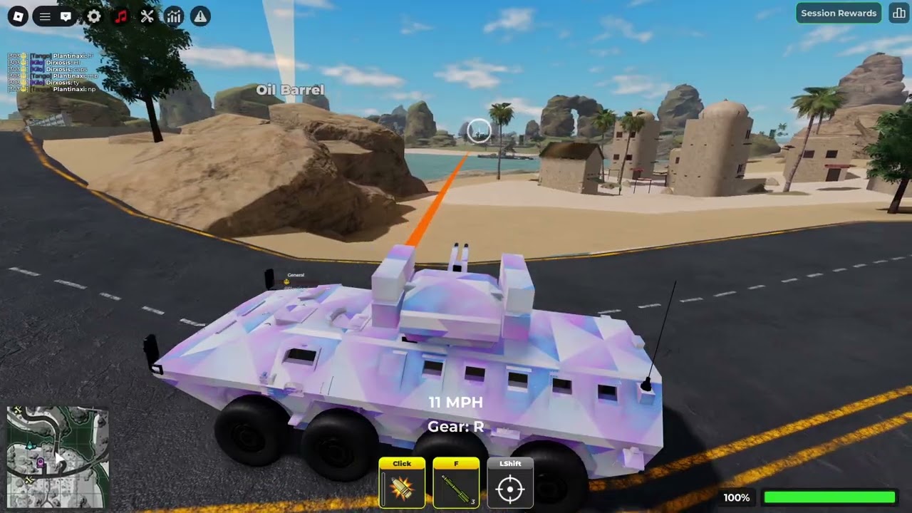 Trying to destroy War Tycoon server with the Lazar 3 APC