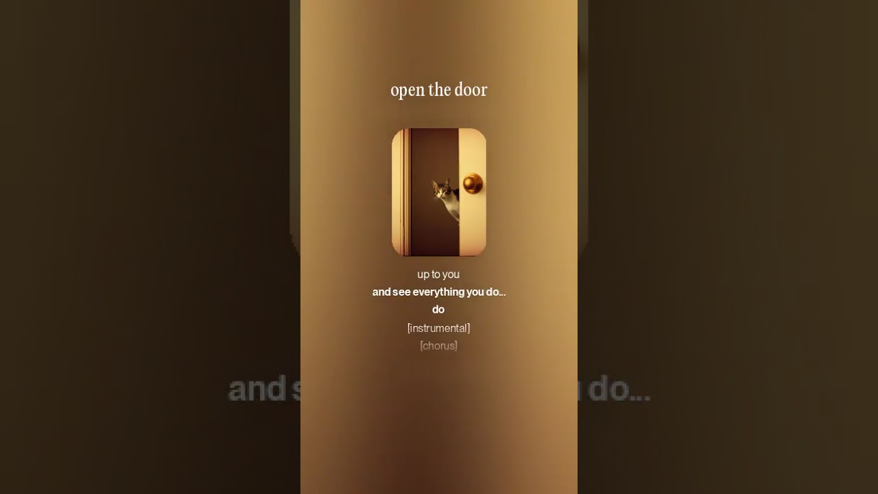 open the door