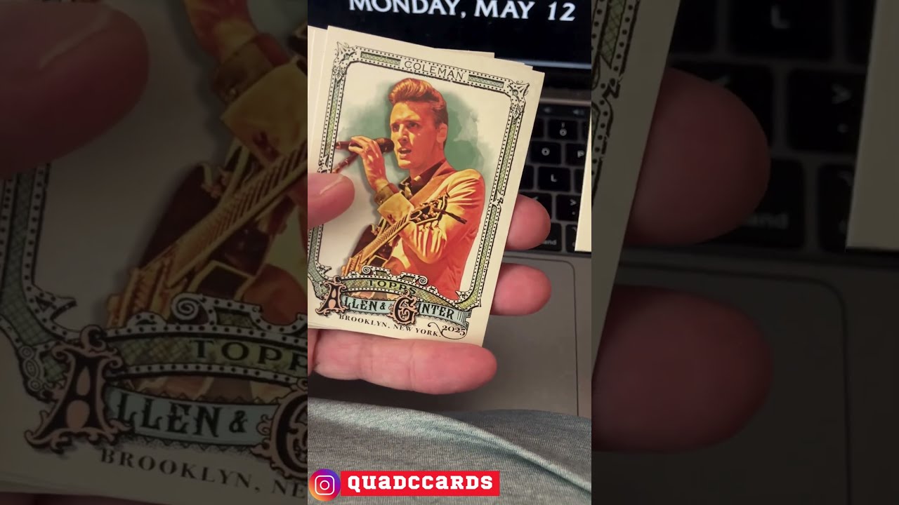 Me Ripping a 2025 Topps Allen & Ginter Fat Pack To My Law & Order Scene