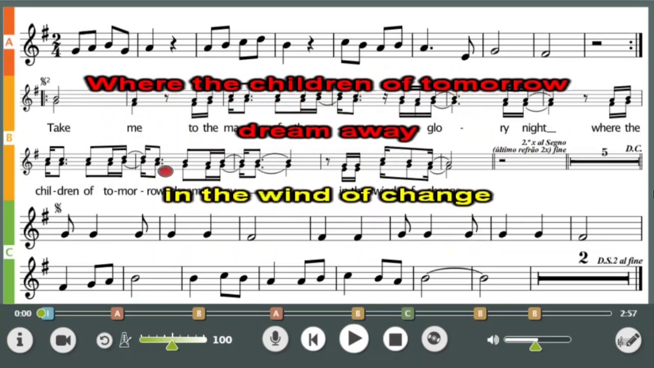 Wind of change flauta e voz