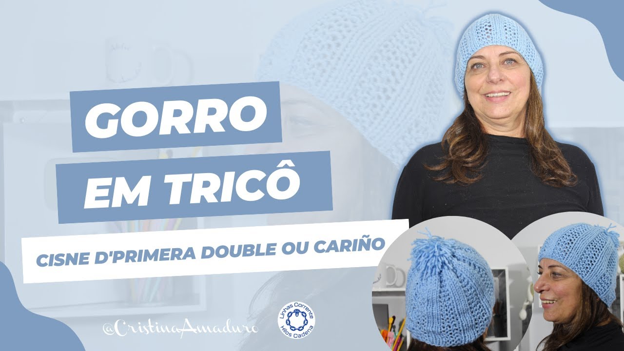 Gorro em Tricô | Cisne D'Primera Double ou Cariño