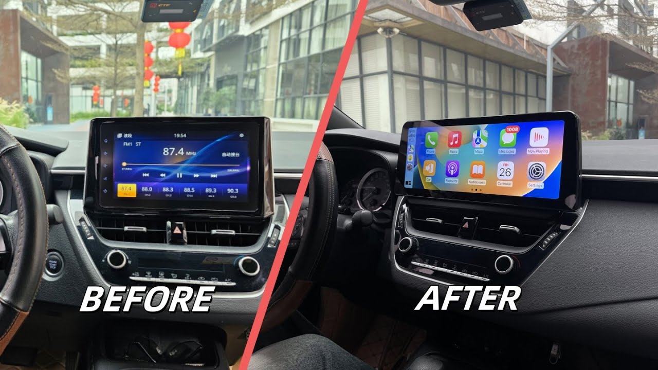 How to remove the head unit on a 2019-2022 Toyota Corolla and replace it with a new one? Roadanvi