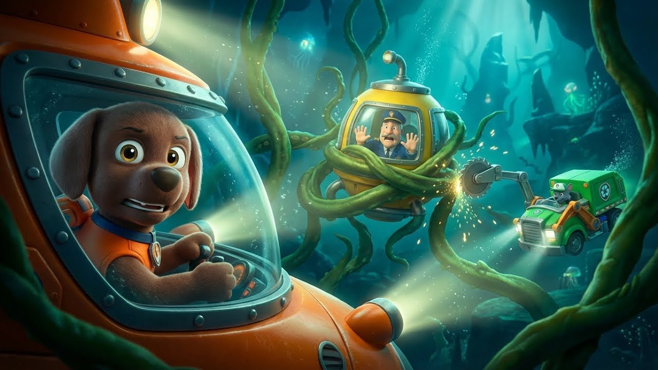 PAW Patrol Submarine Mission: Trapped in the Giant Octopus Garden 🐙🌊⚓ | Cap’n Turbot’s Rescue