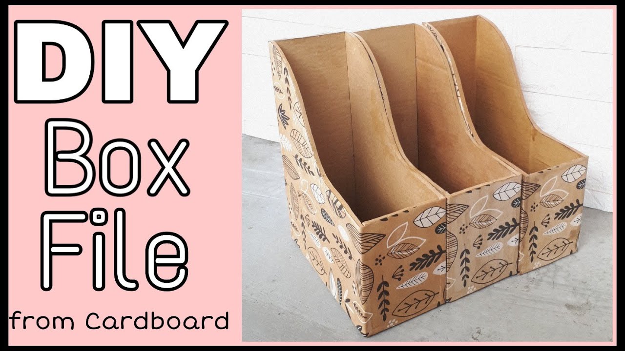 DIY | Multipurpose Rack l Magazine Holder l Box File l BOOK ORGANIZER - Cardboard Box