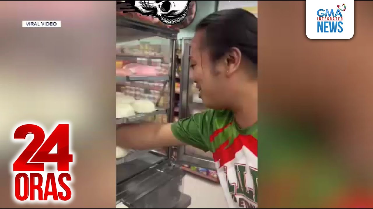 Panindang siopao at hotdog ng convenience store, pinaghahawakan ng isang SK chairman... | 24 Oras
