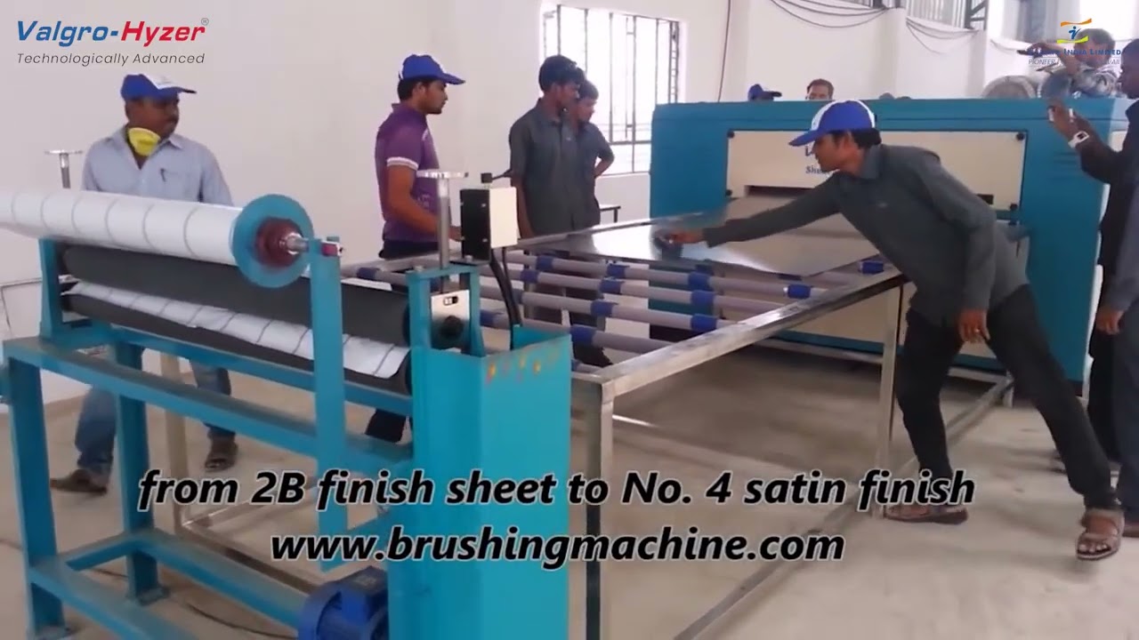 Stainless steel sheet polishing single head brushing machine 1