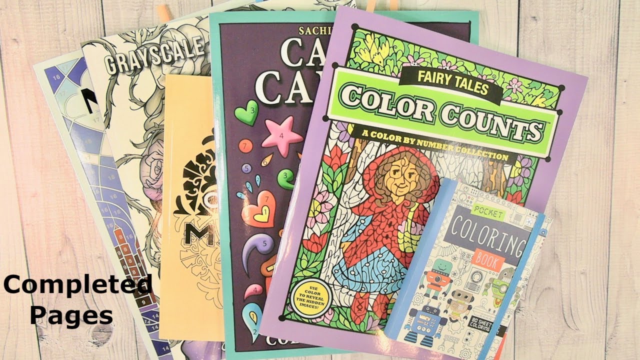 February Completed Adult Coloring Pages Finished Books | PaulAndShannonsLife
