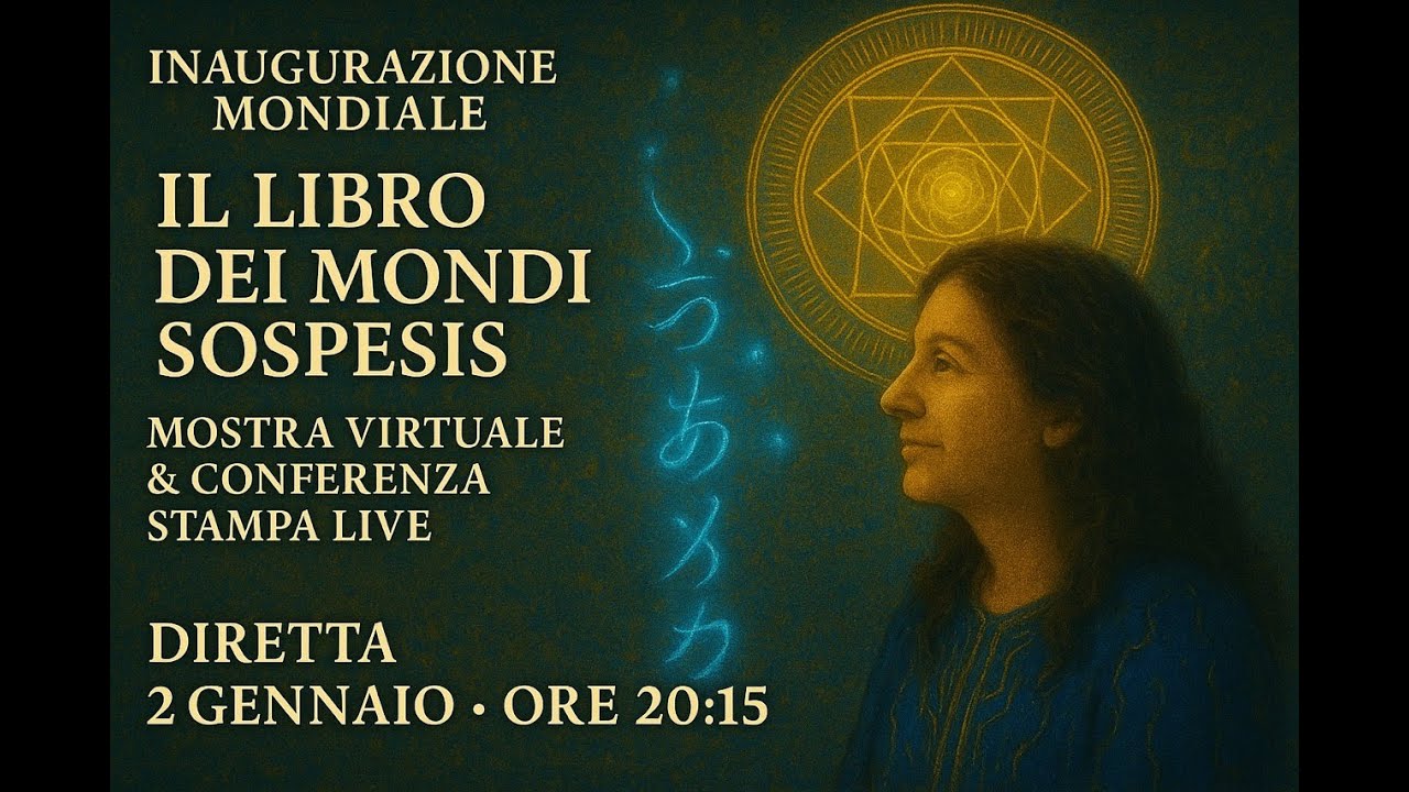 Inaugurazione Mondiale – Il Libro dei Mondi Sospesi | Mostra Virtuale & Conferenza Stampa LIVE