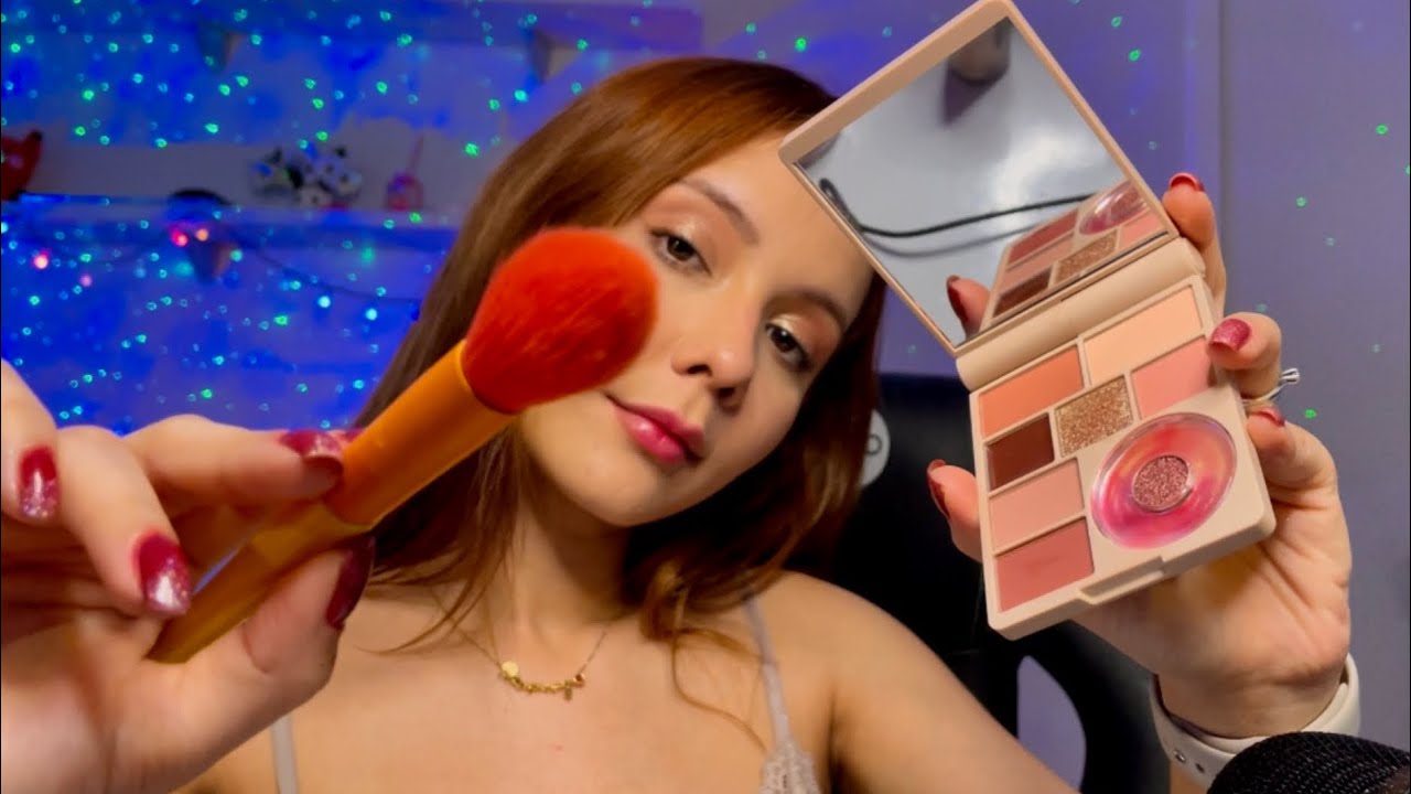 ASMR- VOU FAZER A SUA MAQUIAGEM COMPLETA