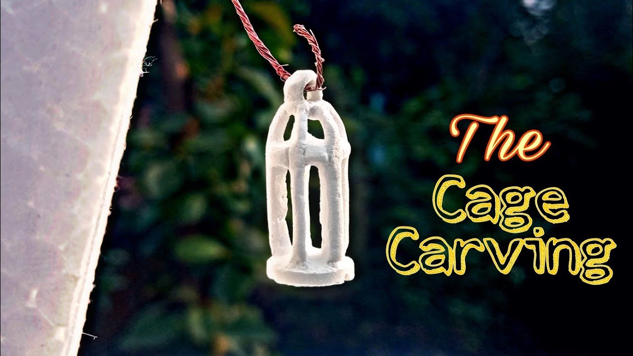 The Cage Carving | Carving of a Single Chalk into a Cage | SB Creations