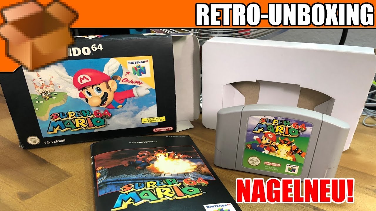 Eine NAGELNEUE Verpackung für Super Mario 64? - Retro Unboxing