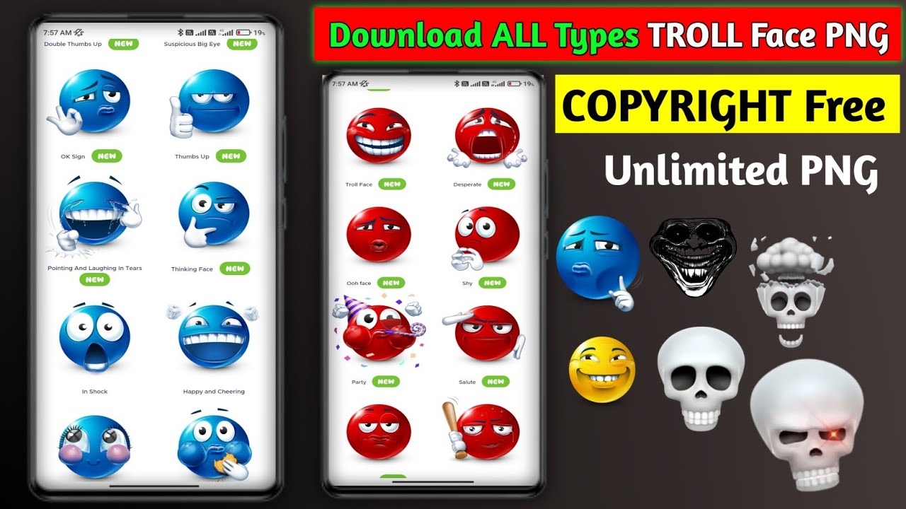 Troll Face🎭 100+ Unique Download Links🎭 | TROLL Face PNG Download Kaise kare | How To Download Troll