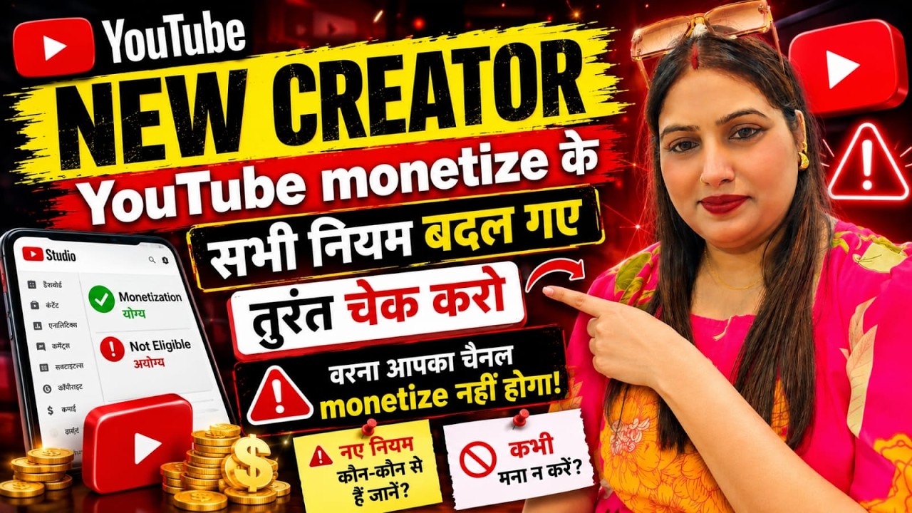 YouTube Monetization Policy 2026 🔥 All Monetization Rules Changed, Check Immediately ✅💯💯