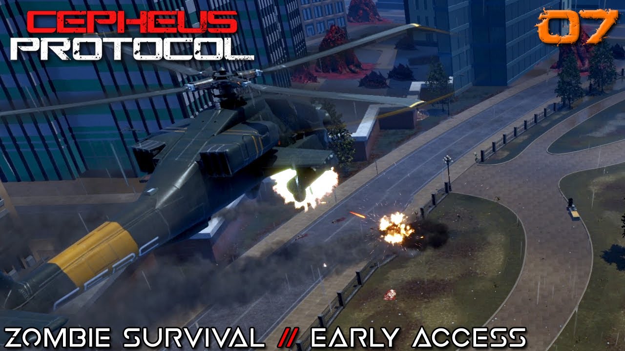 The Shawnee Attack Helicopter is Brutal // CEPHEUS PROTOCOL // ZOMBIE SURVIVAL // - 07