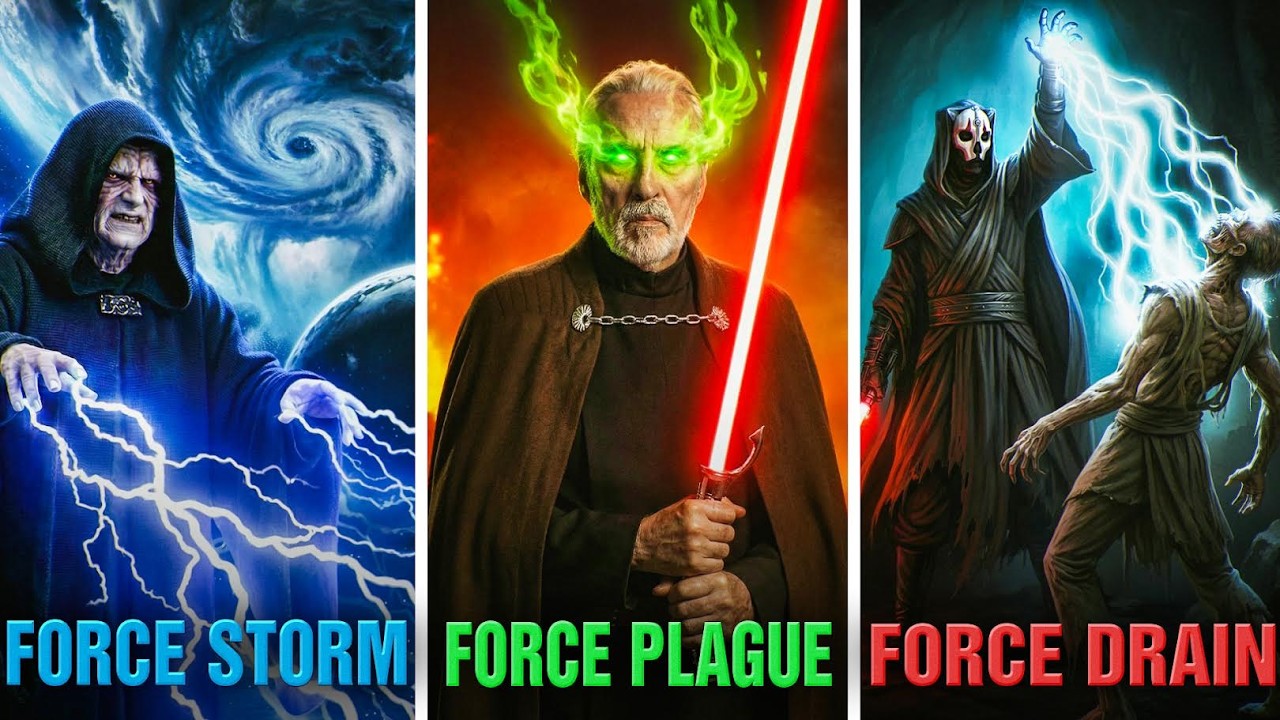 The 10 DEADLIEST Dark Side Force Abilities Explained!