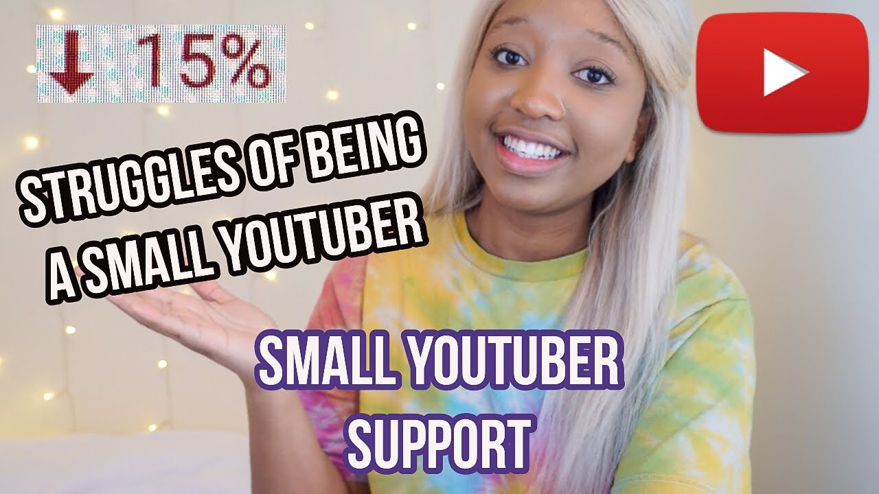SMALL YOUTUBER STRUGGLES & THE TRUTH ABOUT BEING A SMALL YOUTUBER - SMALL YOUTUBER SUPPORT
