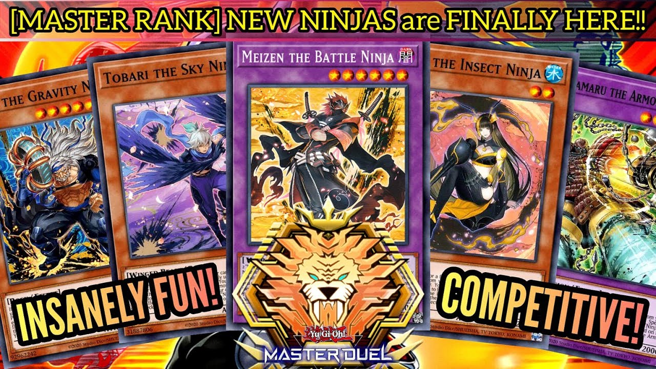 I HIT MASTER Rank with NEW NINJAS Deck! NEW Structure Deck Hidden Arts of Shadows [MASTER DUEL]