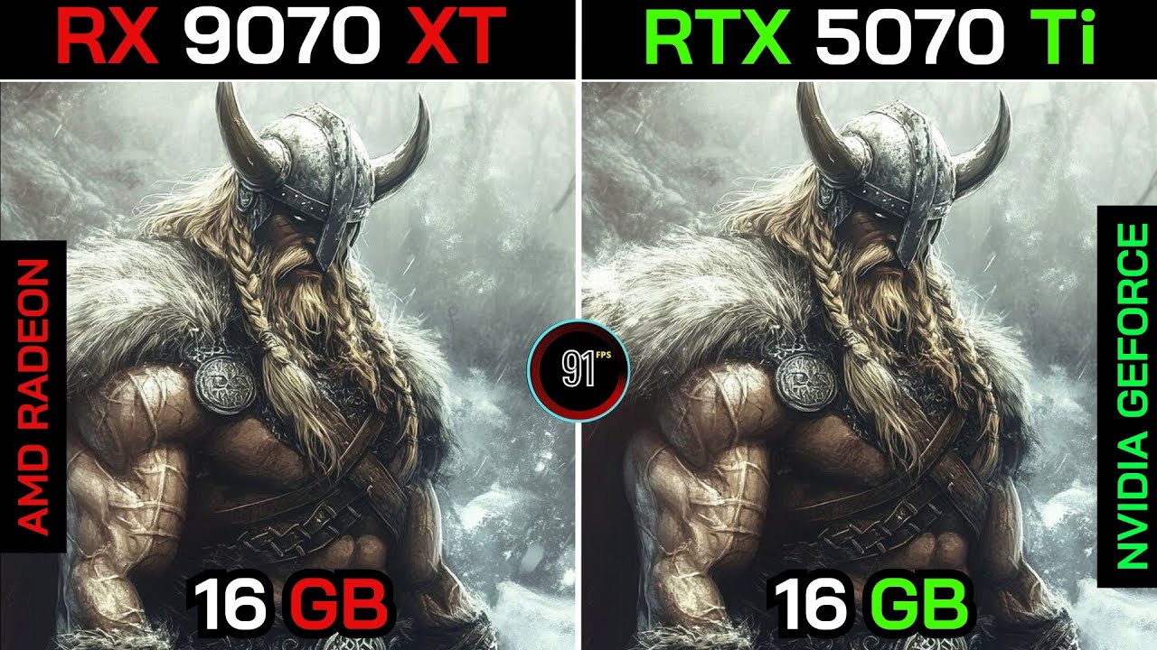 RX 9070 XT VS RTX 5070 Ti + Ryzen&trade; 7 9800X3D : TEST IN 20 GAMES