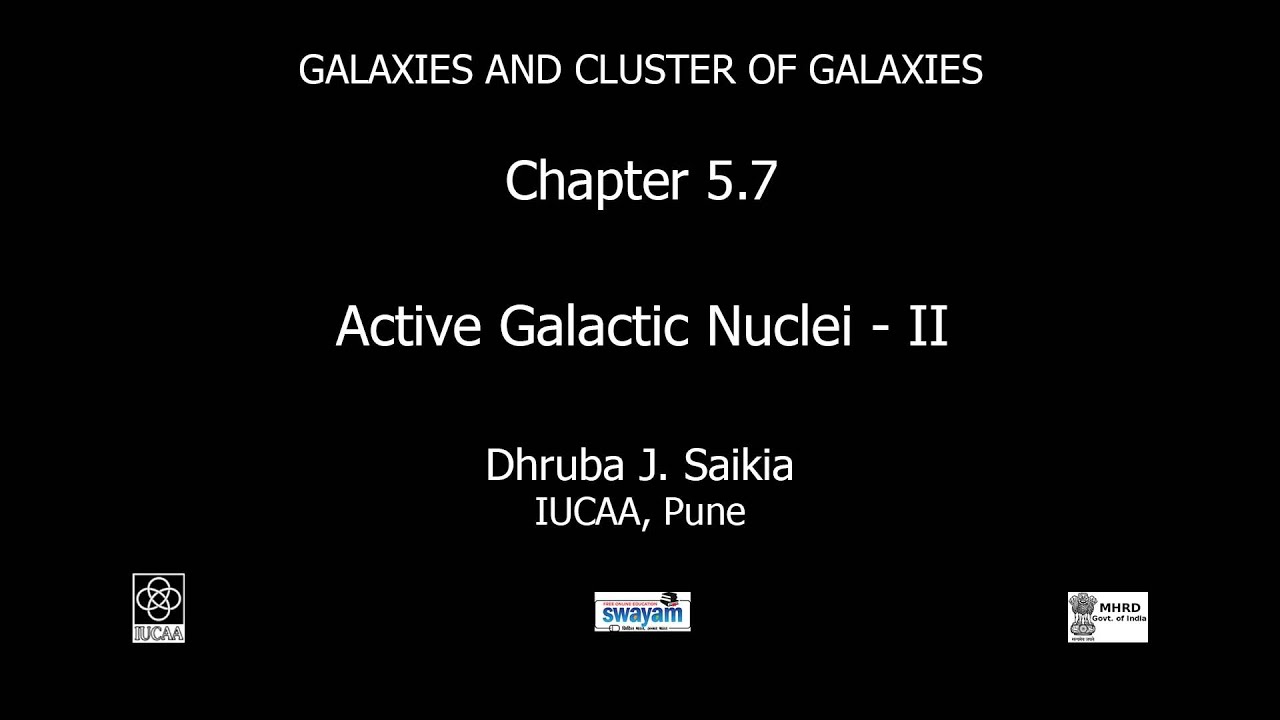 Chapter 5.7 Active galactic nuclei - II